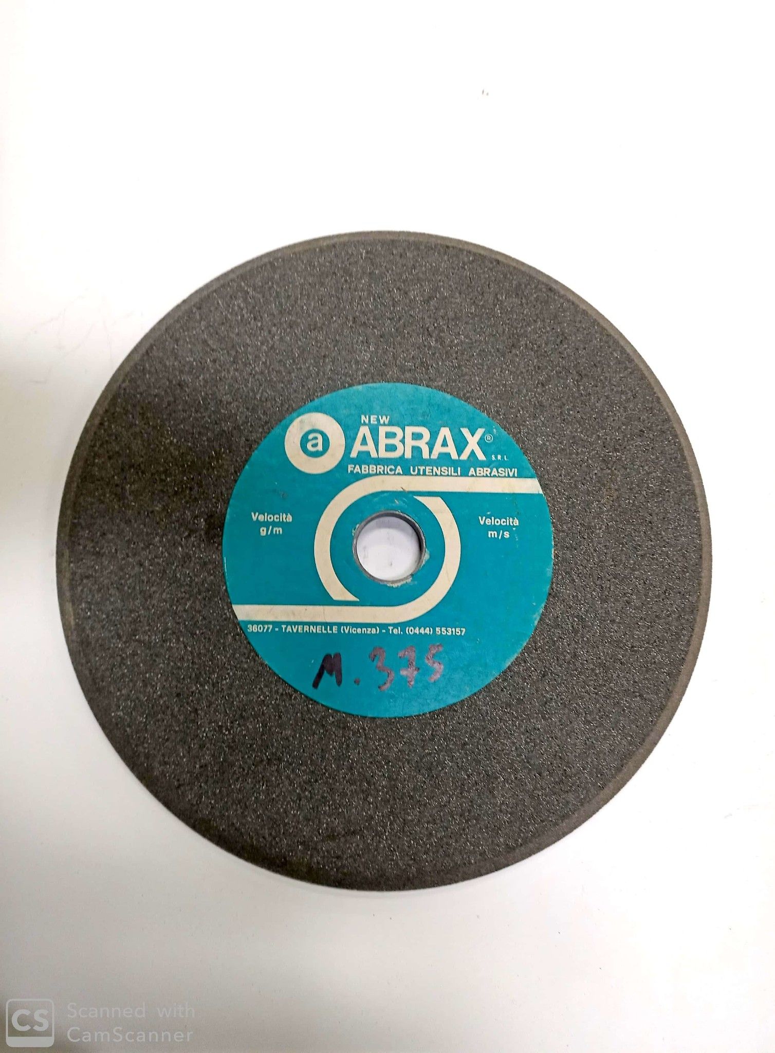 Mola abrasiva a smusso mm 250 x  8 foro 25 al corindone grana 80