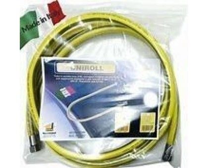 Tubo acciaio inox corrugato ricoperto per gas FF/MF L. 100 cm NORMA EN 15266