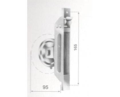 Avvolgitore semincasso S-5 interasse fori mm 165