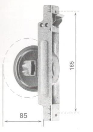 Avvolgitore semincasso per riduttori SR-8 interasse fori mm 165