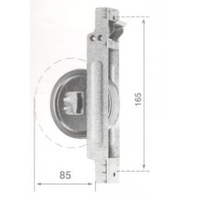 Avvolgitore semincasso per riduttori SR-8 interasse fori mm 165