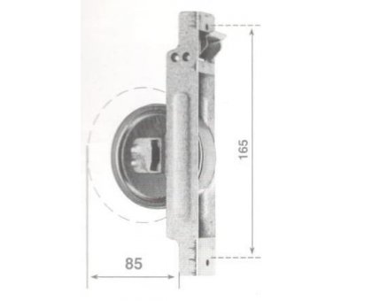 Avvolgitore semincasso per riduttori SR-8 interasse fori mm 165