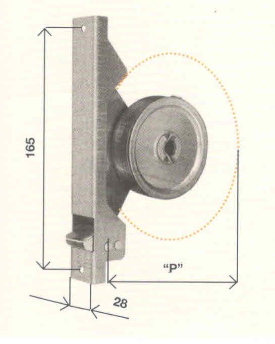 Avvolgitore mod. SMALL SP-11 per riduttori interasse fori mm 165 tipo stretto