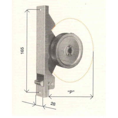 Avvolgitore mod. SMALL SP-11 per riduttori interasse fori mm 165 tipo stretto