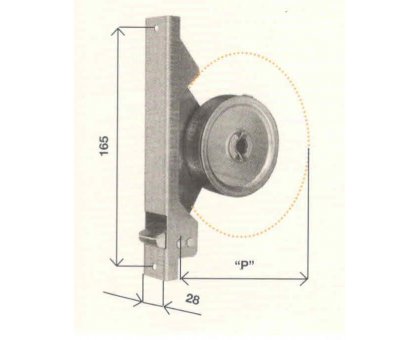 Avvolgitore mod. SMALL SP-11 per riduttori interasse fori mm 165 tipo stretto