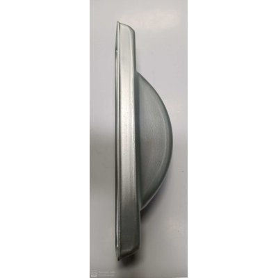 Placca per avvolgitore semincasso per riduttori SR-8 in alluminio ARGENTO