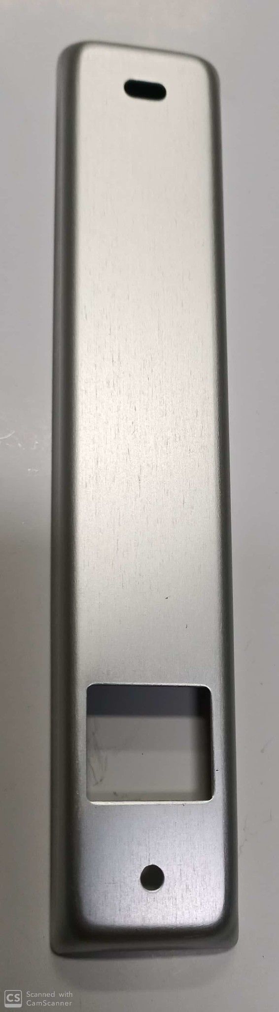 Placca per avvolgibile tipo SMALL interasse fori mm 165 alluminio cromo satinato