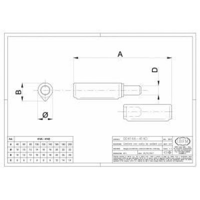 Cerniera tornita a goccia da saldare mm 60 con perno in ferro e rondella in ottone
