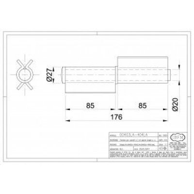 Cerniera per cancelli a 2 ali aperte mm 180 con rondella in acciaio