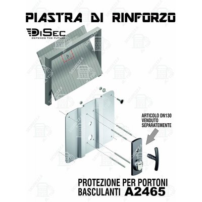 Rinforzo grecato x basculante zincato mm 300X240 DISEC