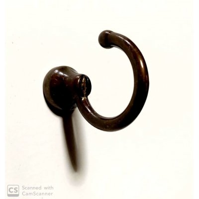 Gancio modello LEGGERO mm 30 x 11 in ottone bronzato