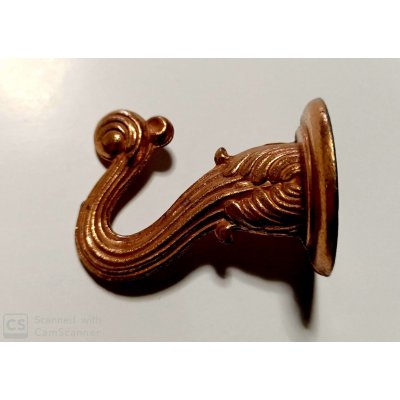 Gancio modello BAROCCO mm 45 x 30 in metallo finitura ramata