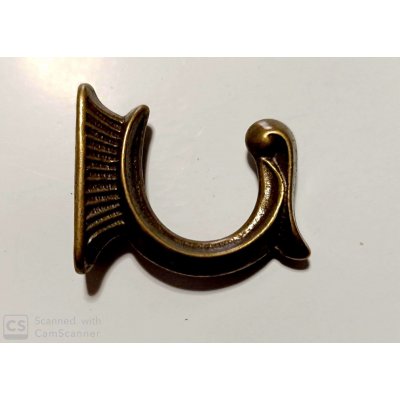 Gancio modello BAROCCO mm 40 x 30 ottone bronzato