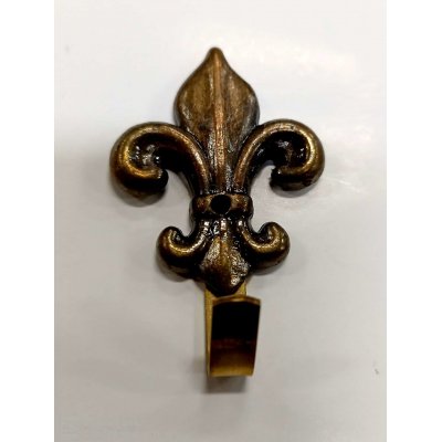 Attaccaglia mod. GIGLIO mm 50x35 in ottone bronzato