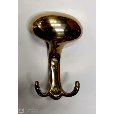 Appendiabito modello BOCCIA in ottone lucido verniciato