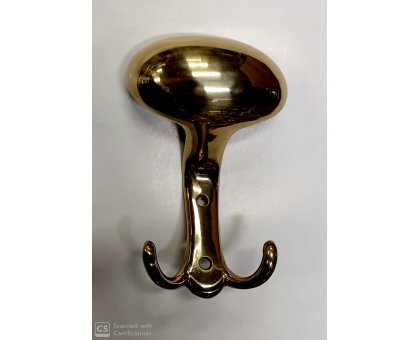 Appendiabito modello BOCCIA in ottone lucido verniciato