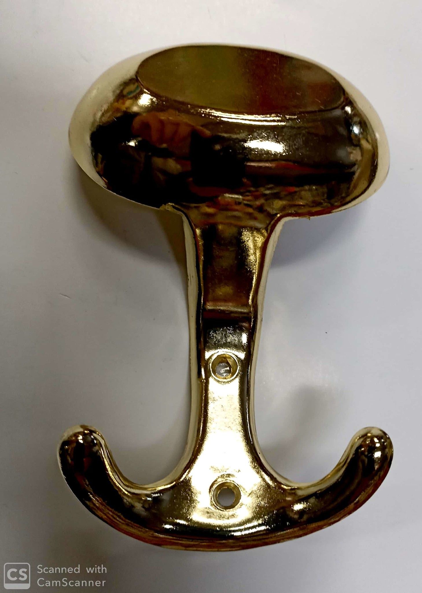 Appendiabito modello BOCCIA in metallo ottonato lucido verniciato