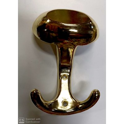 Appendiabito modello BOCCIA in metallo ottonato lucido verniciato