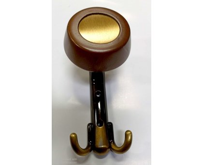 Appendiabito TONDO rivestito LEGNO metallo finitura bronzato