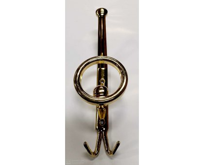 Appendiabito TONDO con portacappello finitura ottonato