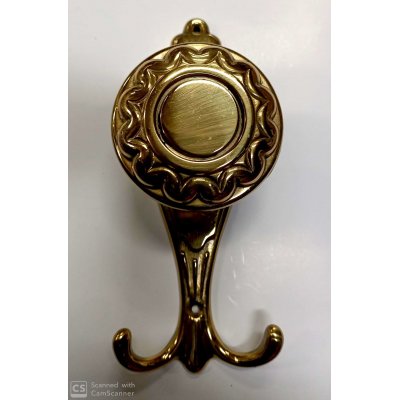 Appendiabito modello BAROCCO in metallo ottonato