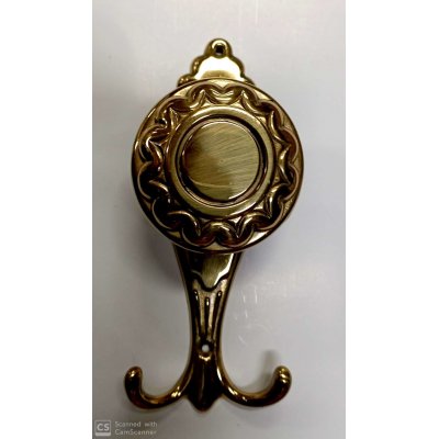 Appendiabito modello BAROCCO in metallo ottonato