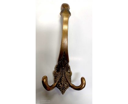 Appendiabito con portacappello modello BAROCCO in ottone bronzato