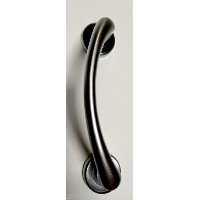 Maniglione modello CARINA SPOSTATO in ottone cromo satinato