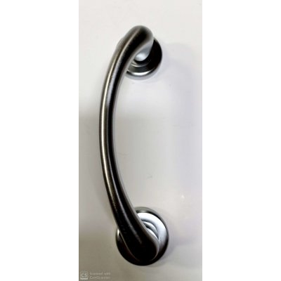 Maniglione modello CARINA SPOSTATO in ottone cromo satinato