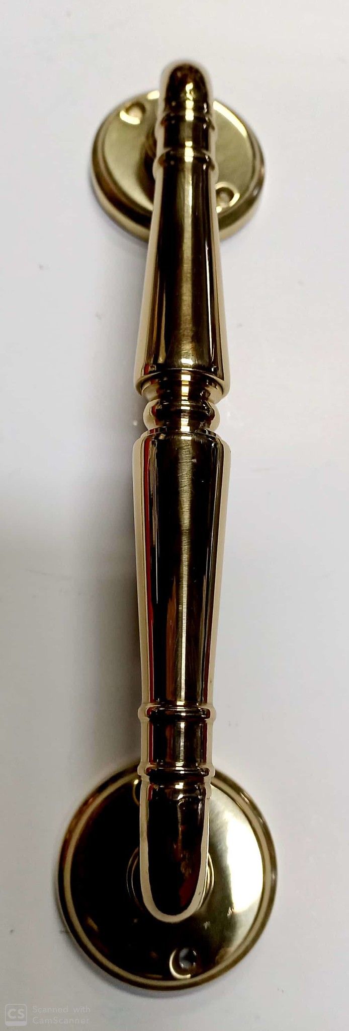 Maniglione modello AMBRA DIRITTO in ottone lucido verniciato