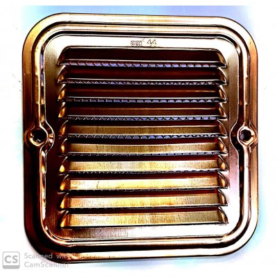 Griglia aerazione in rame con fori mm 140 x 140