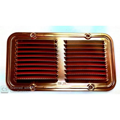 Griglia aerazione in rame con fori mm 280 x 140