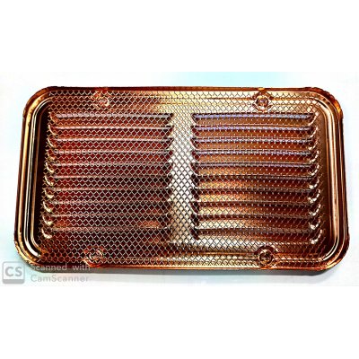 Griglia aerazione in rame con fori mm 280 x 140