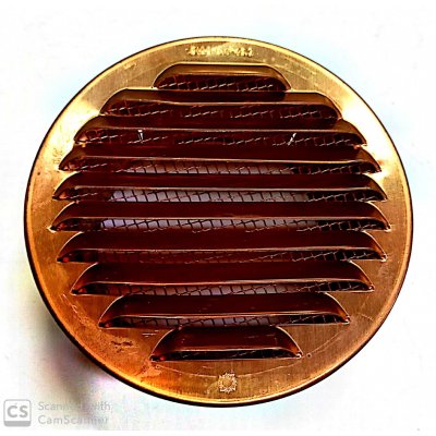 Griglia aerazione in rame tonda da incasso diametro mm 100