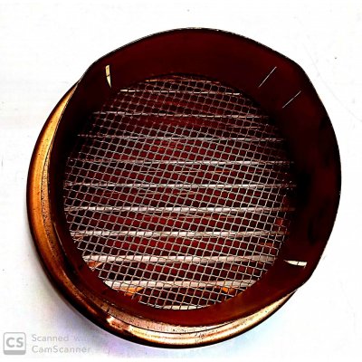 Griglia aerazione in rame tonda da incasso diametro mm 100