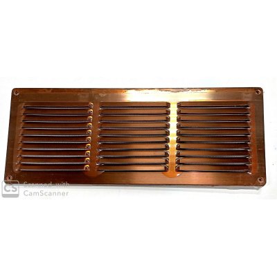 Griglia aerazione in rame con fori mm 340 x 140