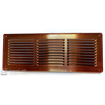 Griglia aerazione in rame con fori mm 340 x 140