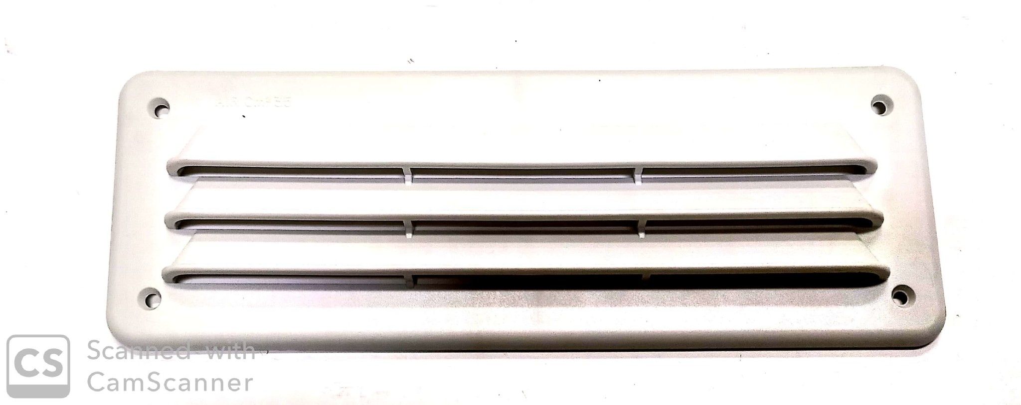 Griglia aerazione rettangolare cm 23 x  8 in plastica bianca