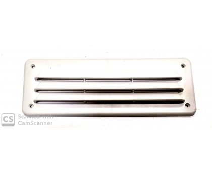 Griglia aerazione rettangolare cm 23 x 8 in plastica bianca