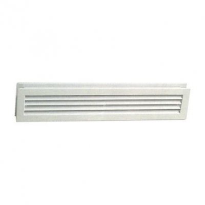 Griglia aerazione telescopica mm 480 x 98 in plastica BIANCA