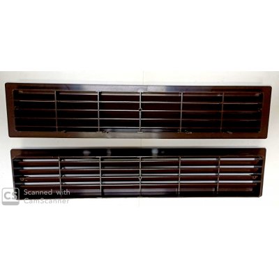 Griglia aerazione telescopica mm 480 x 98 in plastica MARRONE