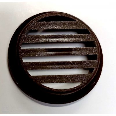 Griglia tonda da incasso mm 32 in plastica MARRONE