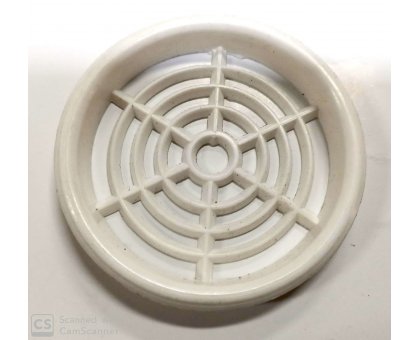 Griglia tonda da incasso mm 60 in plastica BIANCA