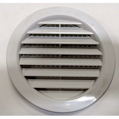 Griglia tonda da incasso mm 150 in plastica BIANCA