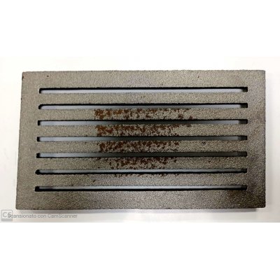 Griglia in ghisa mm 295x150 per stufa a legna per caduta ceneri e aerazione