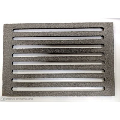 Griglia in ghisa mm 315x205 per stufa a legna per caduta ceneri e aerazione