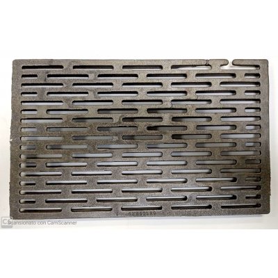 Griglia in ghisa mm 440x270 per stufa a legna per caduta ceneri e aerazione