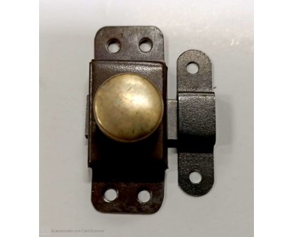 Catenaccio con pomolo mm 20 zincato nero