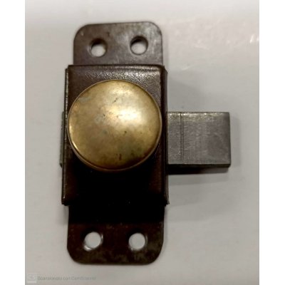 Catenaccio con pomolo mm 20 zincato nero