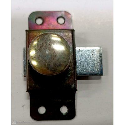 Catenaccio con pomolo mm 25 zincato nero